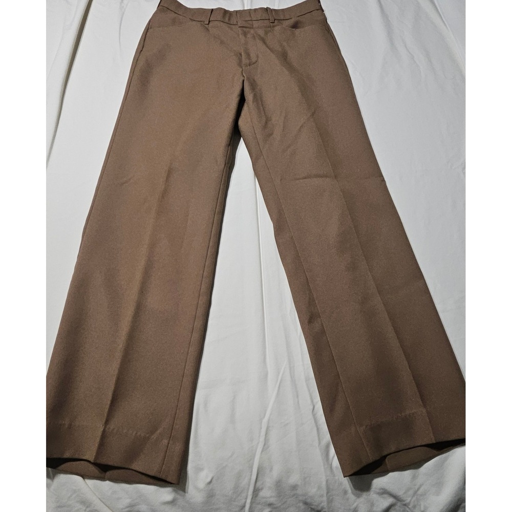Levi's Action Slacks Mens 30x30 Brown Sta-Prest Vintage Straight Leg Trousers